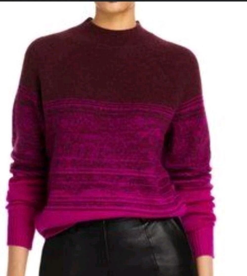 NWT 100% CASHMERE, C by Bloomingdale's, Space-Dyed Cashmere Sweater, Sz XS